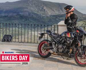 Suzuki Bikers Day am 18.4.26 bei Fahrzeughaus Engelhardt