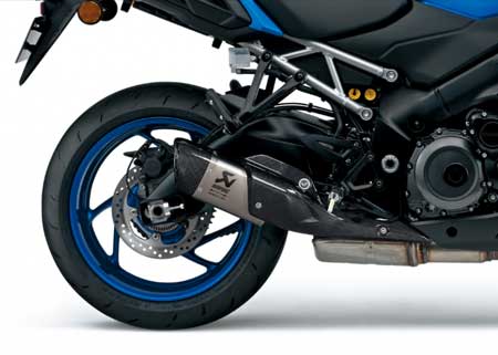 Suzuki GSX-S1000GX Power Edition Modell 2026 mit Akrapovič Slip-On Endtopf
